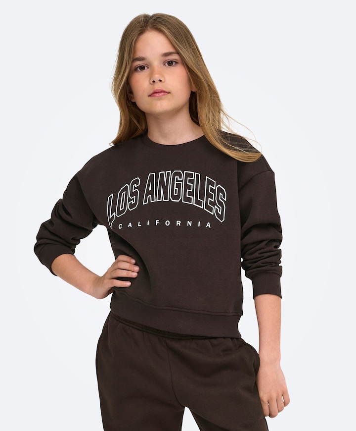 Meisjes sweater bruin
