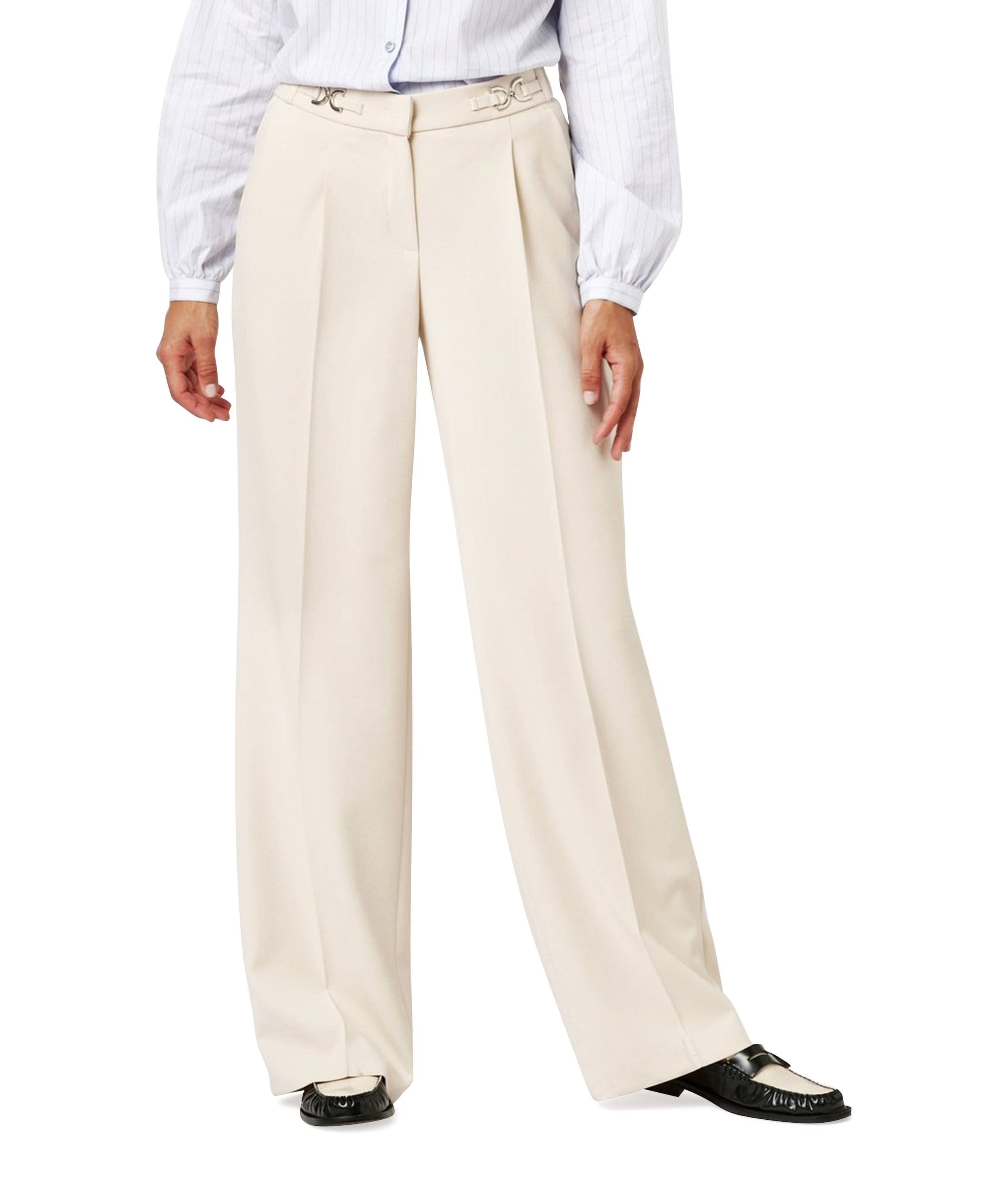 Luisa Wide Leg pantalon ecru