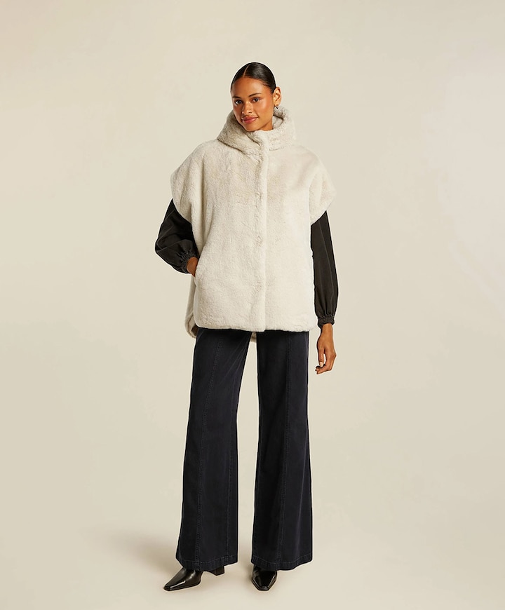 Dames bodywarmer ecru