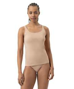 Dames hemd beige