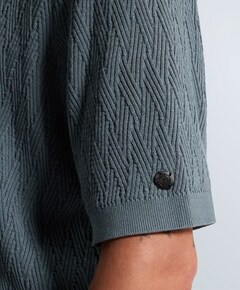 Heren polo blauw