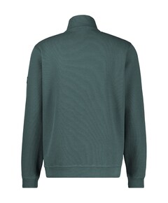 Heren trui met rits groen