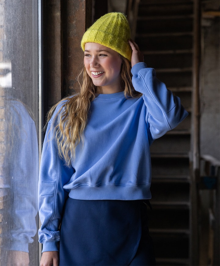 Meisjes sweater blauw