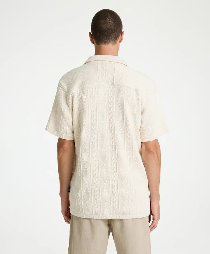 Heren overshirt beige