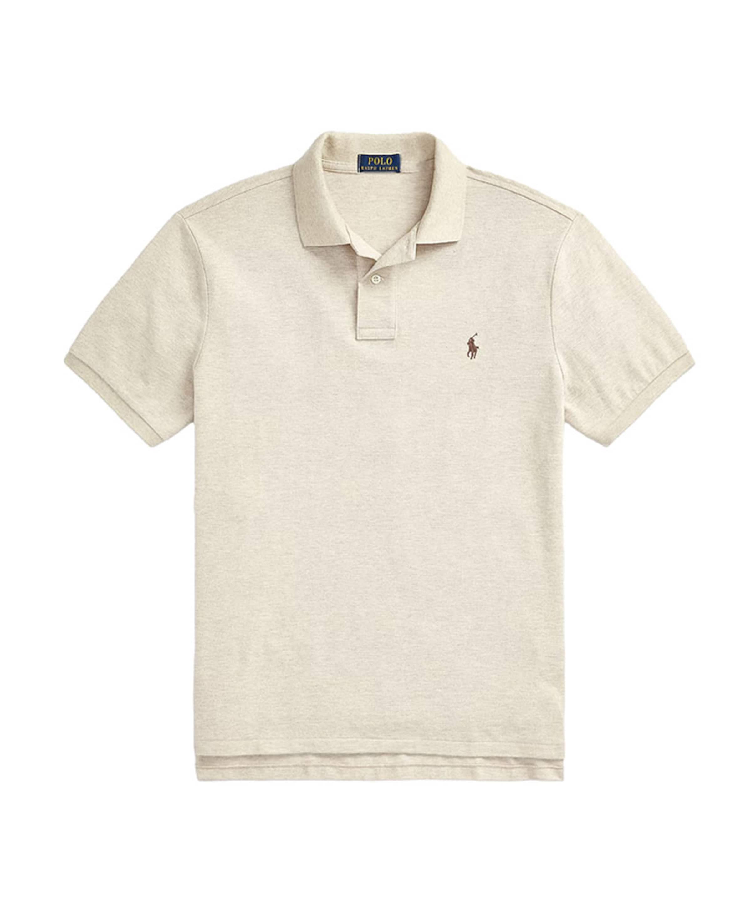 Heren polo beige