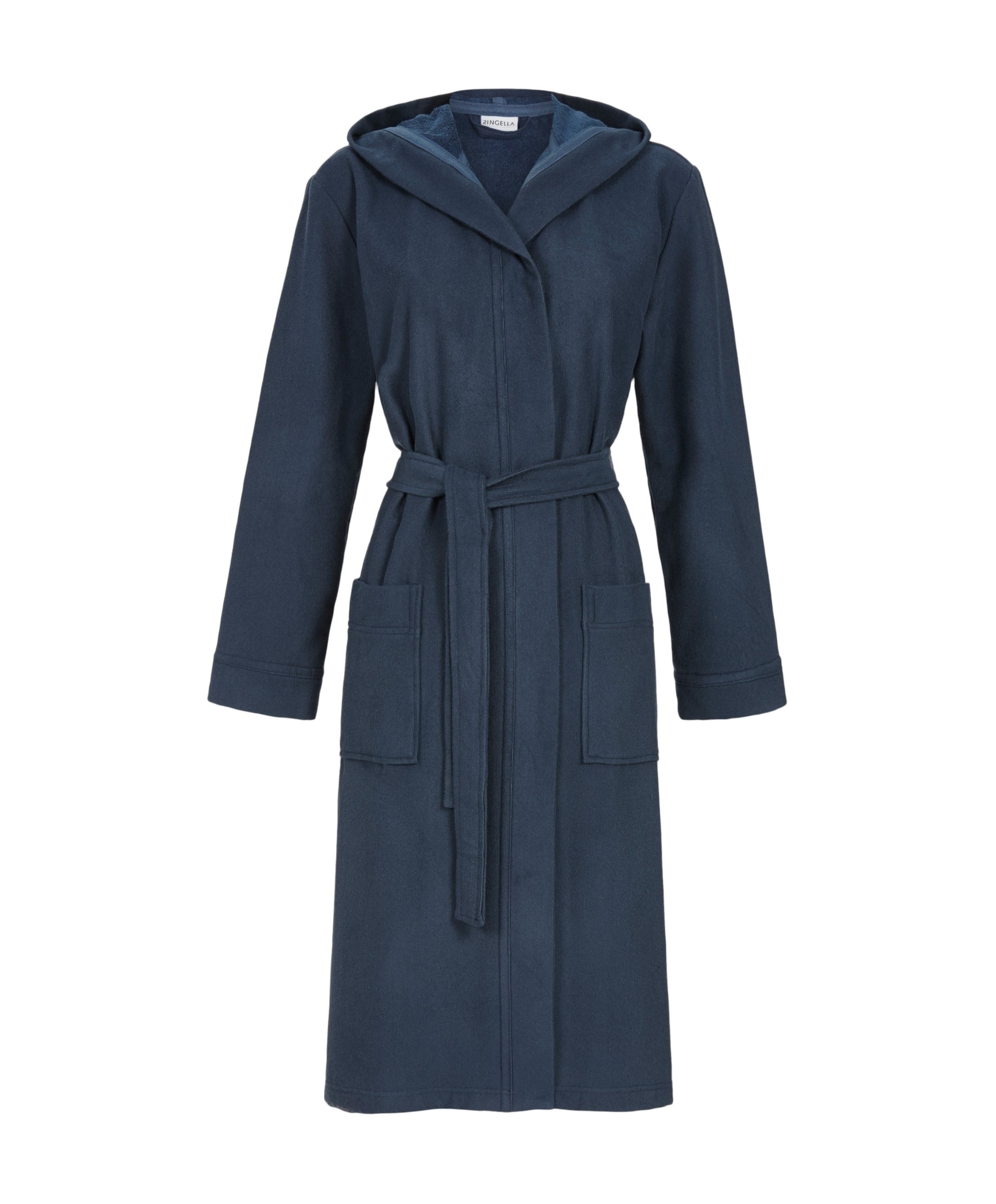 Dames ochtendjas blauw