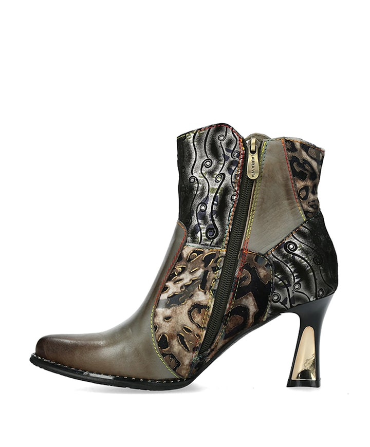 dames enkellaarzen grijs