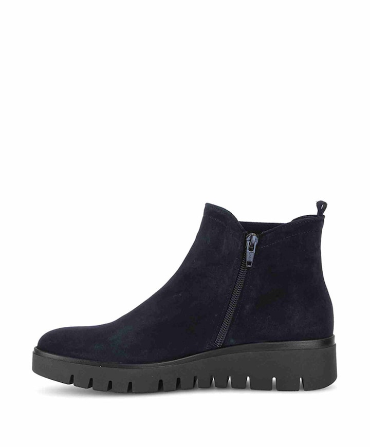 dames enkellaarzen blauw