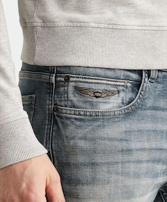 WINGLOAD CROSS HATCH BLUE heren jeans blauw