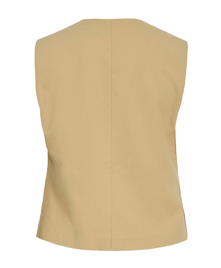 Dames gilet beige