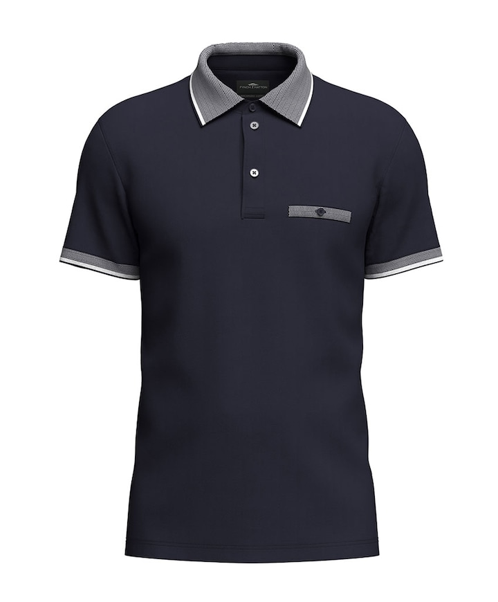 Heren polo blauw