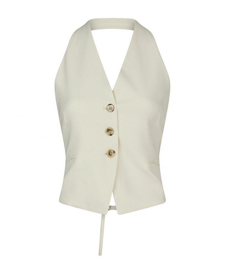 Gilet ecru