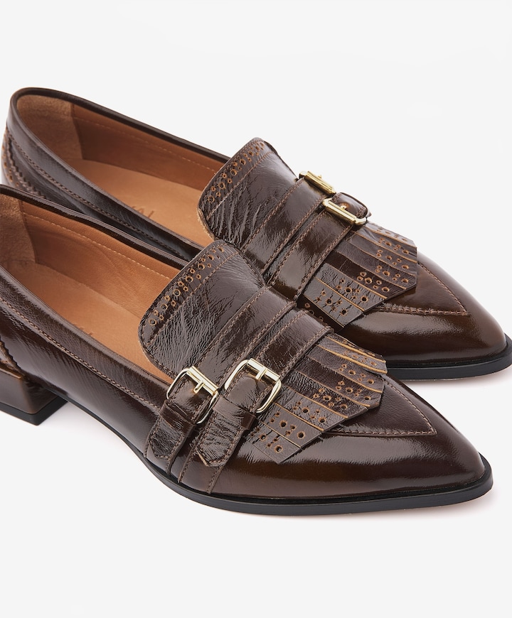 Jazz Lucy dames loafers bruin