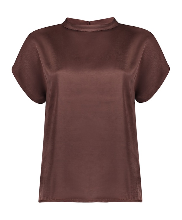 Dames blouse bruin