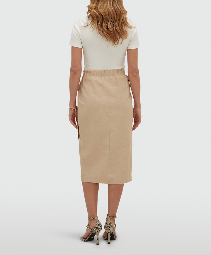 Dames rok beige