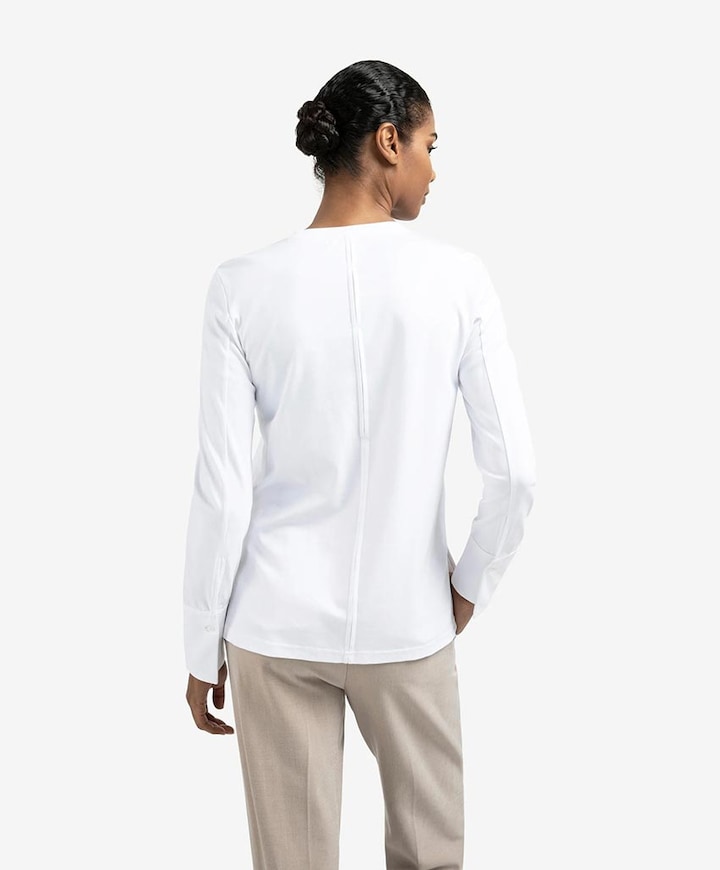 Dames longsleeve wit