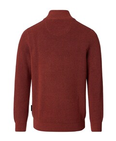 Heren trui met rits oranje