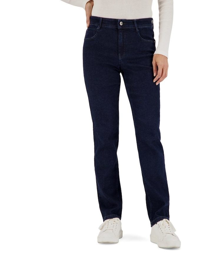 Hose 5-Pocket Straight dames jeans blauw