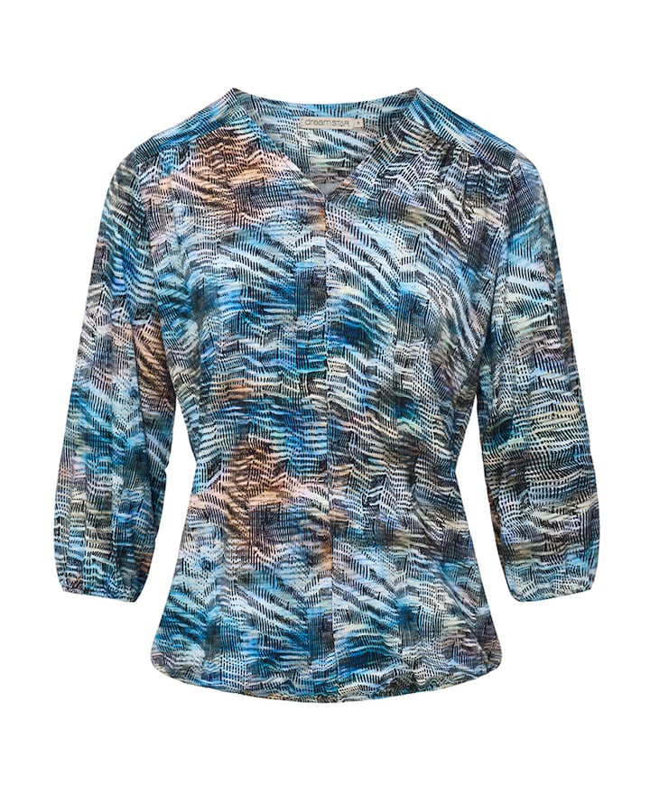 Dames longsleeve blauw