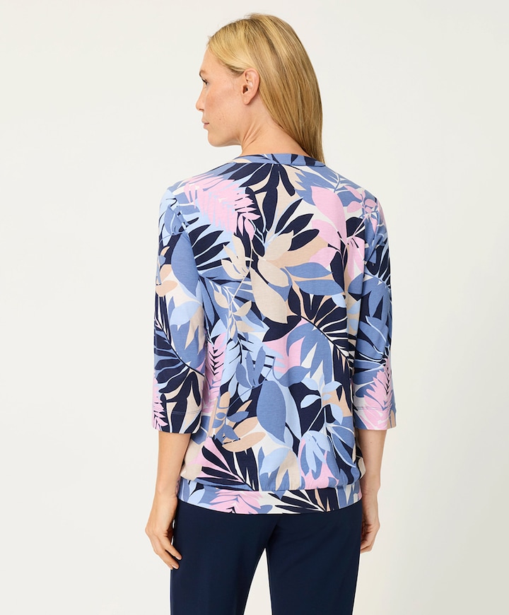 Dames longsleeve blauw