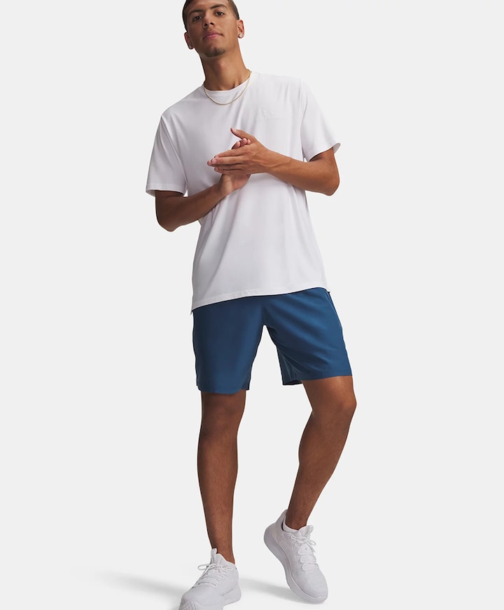 Ua Woven Wdmk Shorts-grn heren short blauw