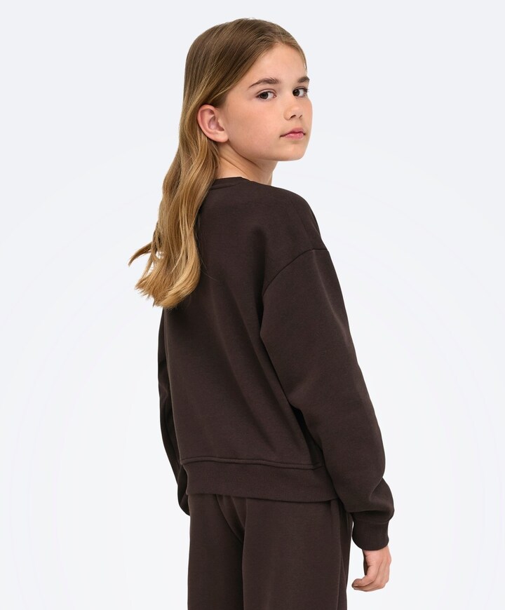 Meisjes sweater bruin