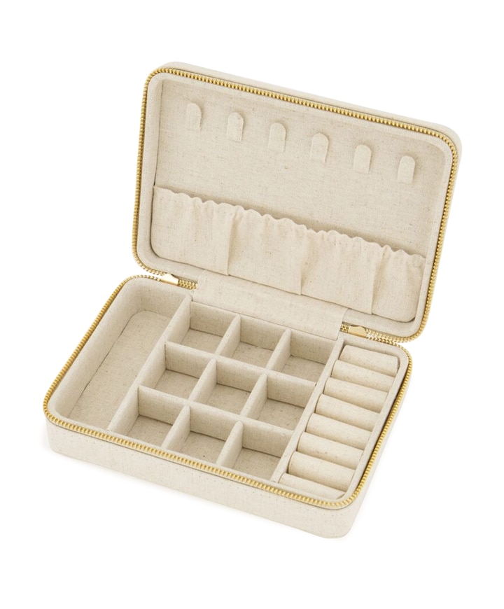 Dames jewellery box beige