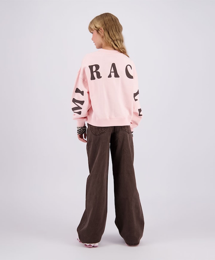 Monaco Color meisjes jeans bruin