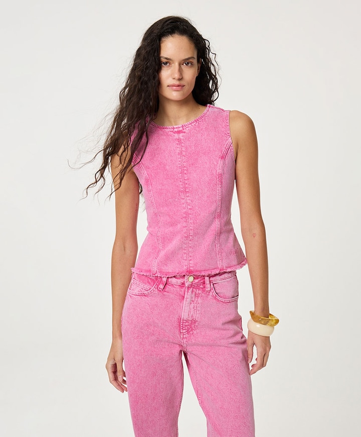 Dames top roze