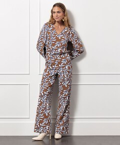 Marilon leaves broek beige