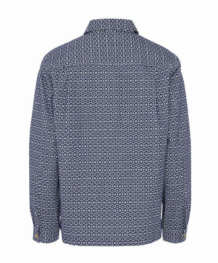 Heren overshirt blauw