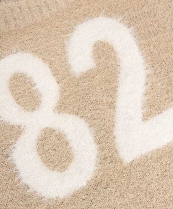 Meisjes gilet beige