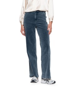 Indigo cord jeans blauw