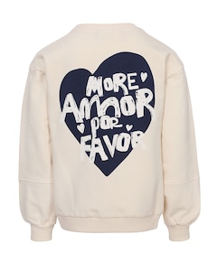 Meisjes sweater ecru