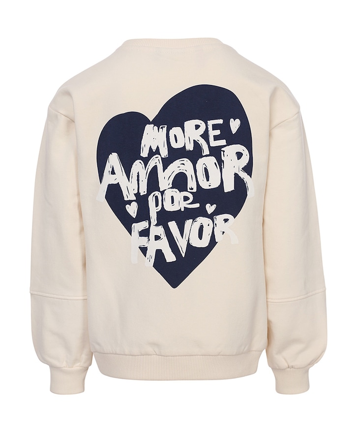 Meisjes sweater ecru