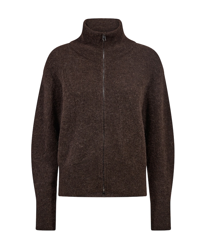 Dames vest bruin