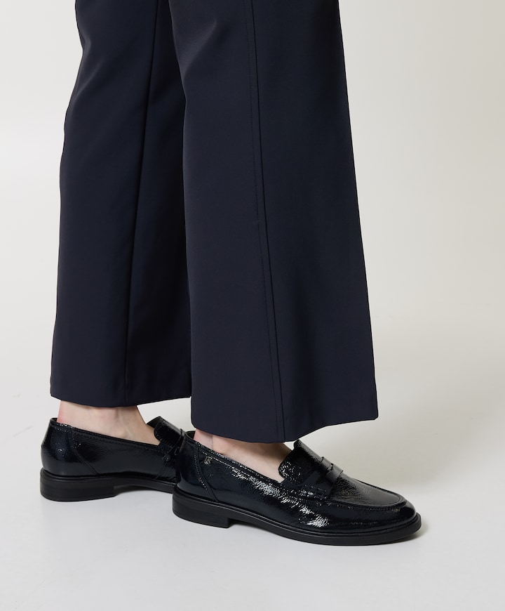 Dames mocassins blauw