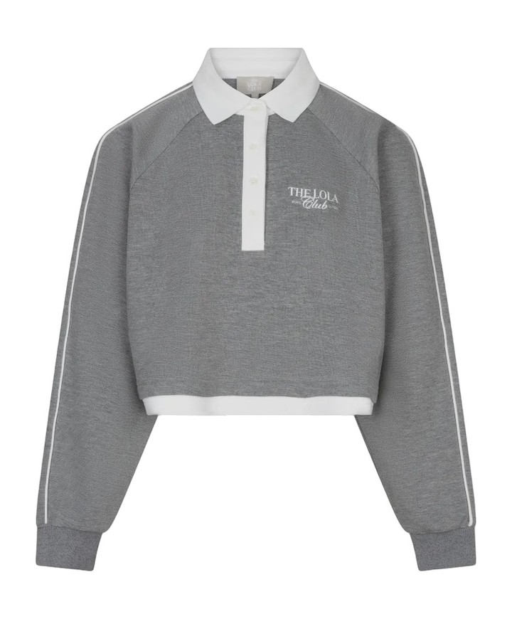Dames polo grijs