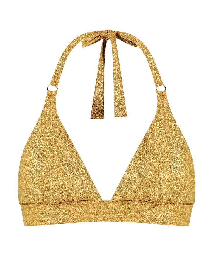 Dames bikinitop goud