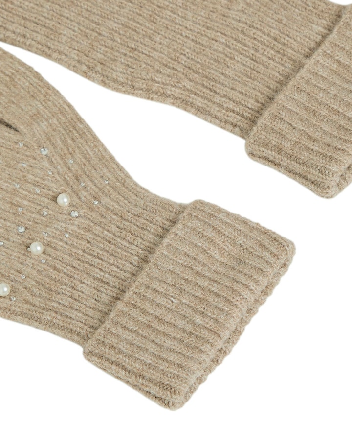 Dames handschoenen beige