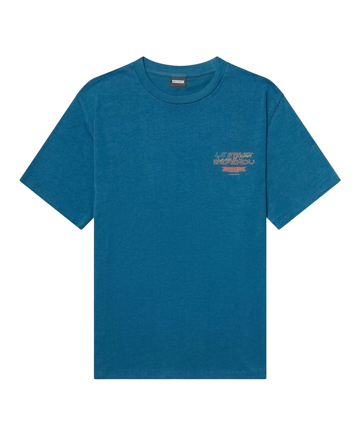 Heren T-shirt blauw