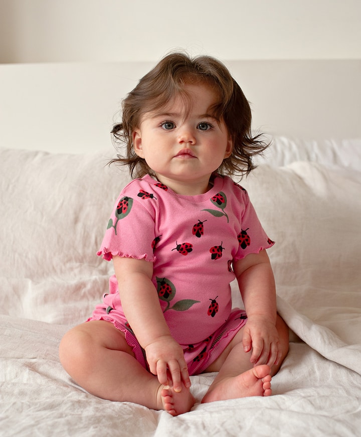 Meisjes pyjamaset roze