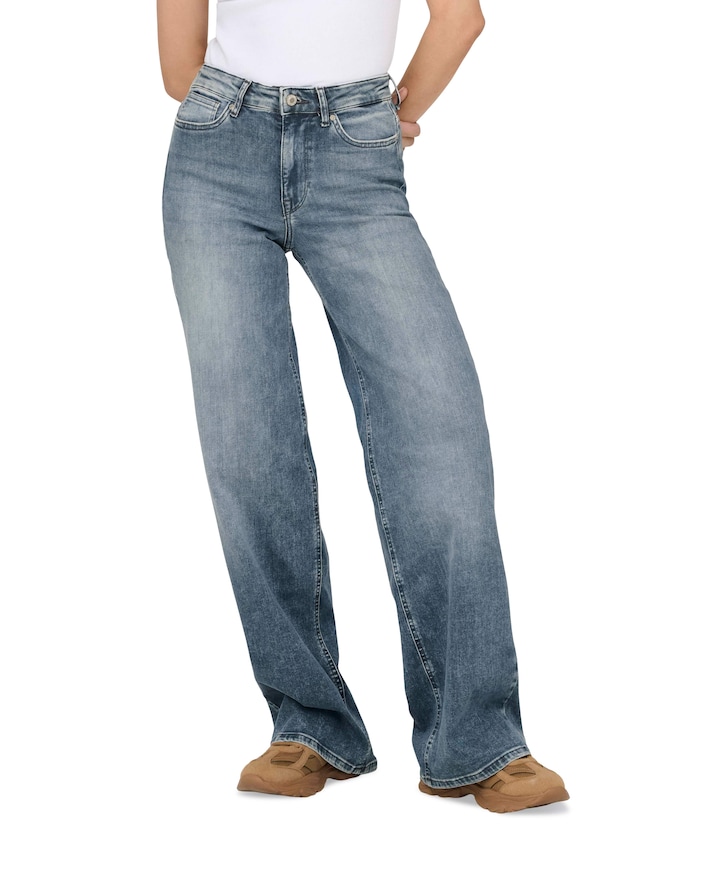 ONLMADISON BLUSH HW WIDE REA570 dames jeans blauw