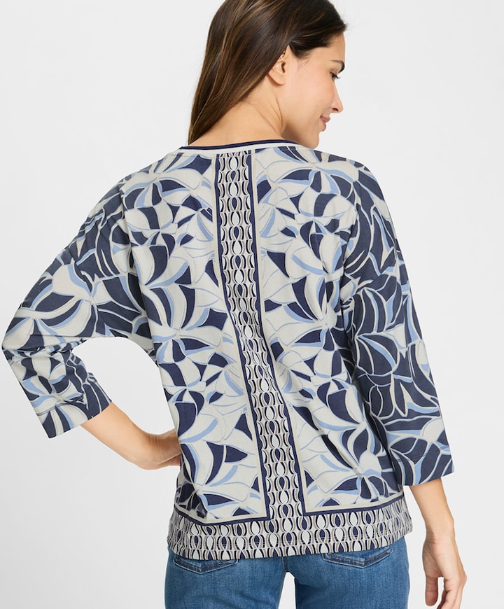 Dames longsleeve blauw