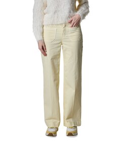 Audrey Wide Leg Pocket dames broek geel