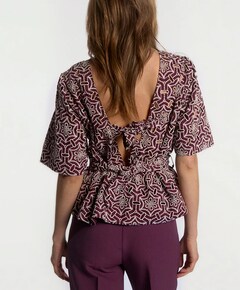 Dames blouse bordeaux