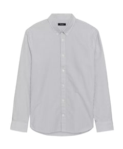 Heren overhemd lange mouw groen