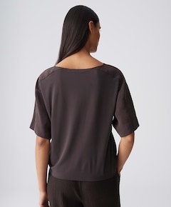 Dames T-shirt bruin