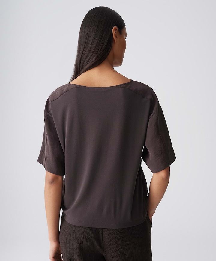 Dames T-shirt bruin