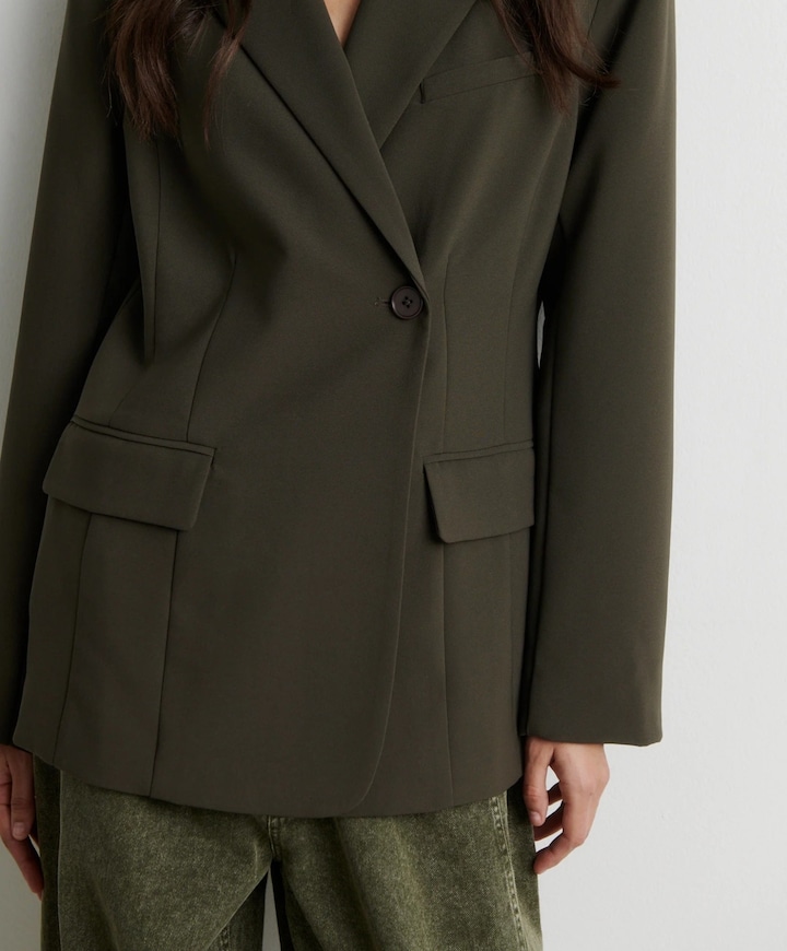 Dames blazer groen